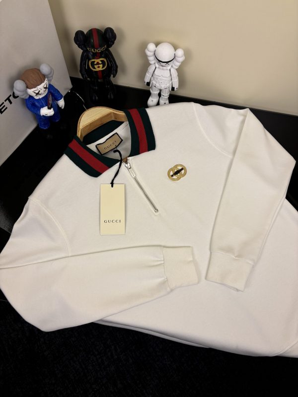 GUCCİ Premium Beyaz Polo Yaka