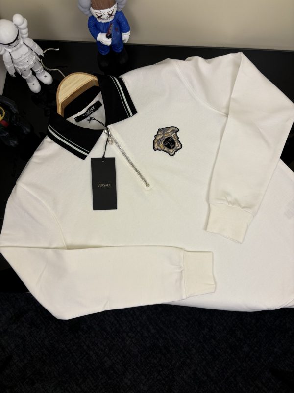 VERSACE Premium Beyaz Polo Yaka - Görsel 4