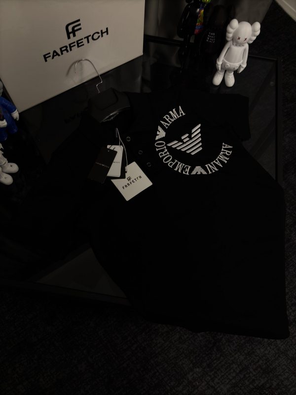Emporıo Armanı Sıyah  Premıum Polo Yaka T-shirt