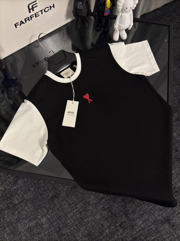 Ami Paris Premıum Siyah T-shirt - Görsel 2
