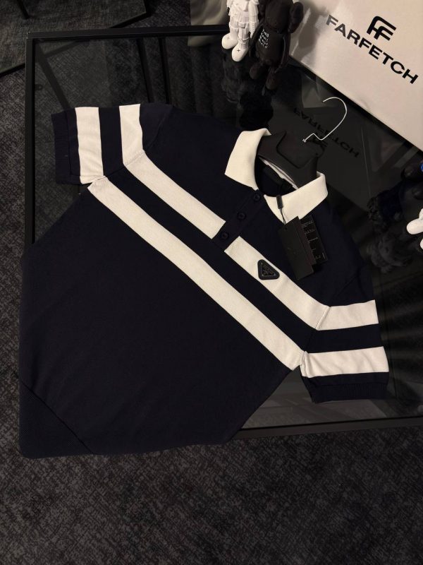 Prada Premıum Polo Yaka Triko T-shirt New Season - Görsel 3