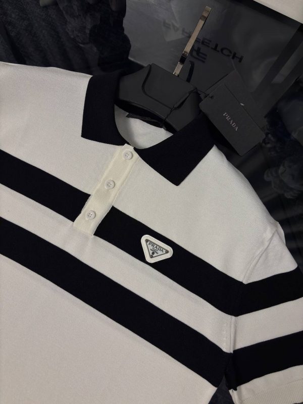 Prada Premıum Polo Yaka Triko T-shirt New Season - Görsel 6