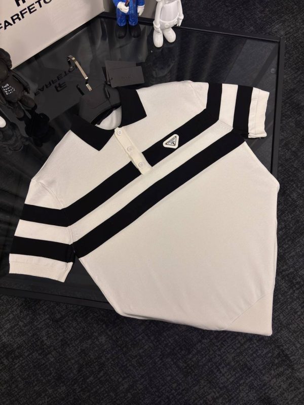 Prada Premıum Polo Yaka Triko T-shirt New Season - Görsel 4