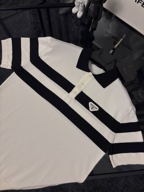 Prada Premıum Polo Yaka Triko T-shirt New Season - Görsel 5