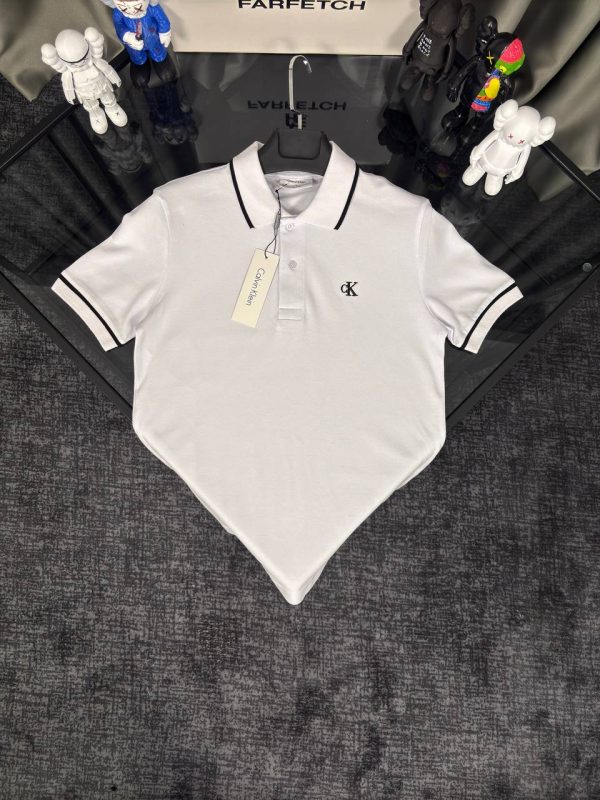 Calvin Klein Beyaz Premıum Polo Yaka T-shirt